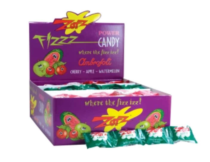 Zotz Assorted Flavors Cherry Watermelon Blue Raspberry 46 Count Bag