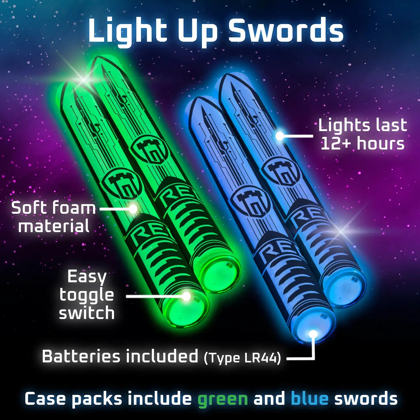 Glowing Foam Toy Sword