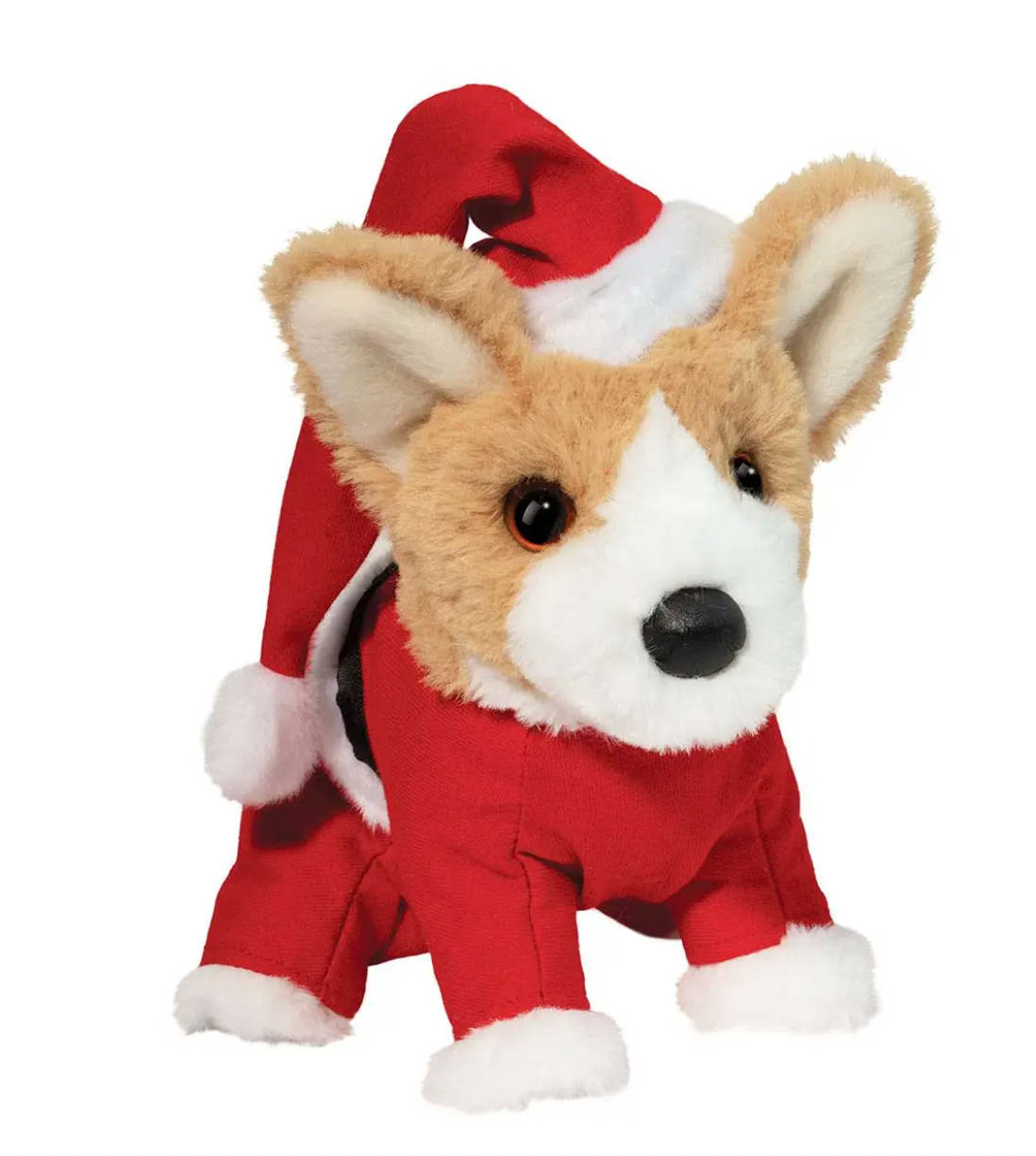 Mini Corgi with Santa Suit