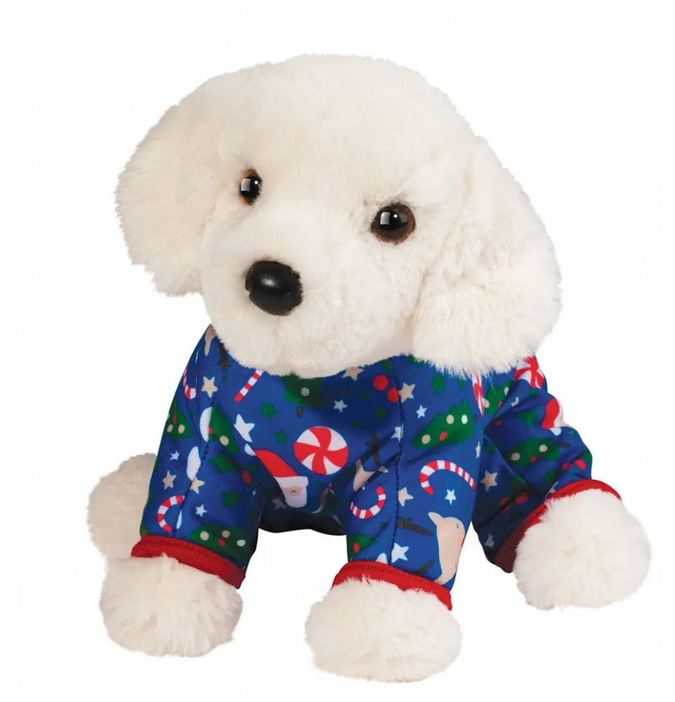 White Retriever Holiday PJ Pup