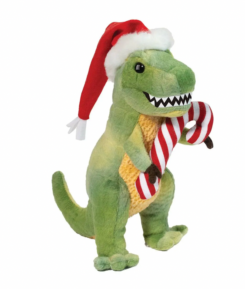 Holiday T-Rex Mini With Santa Hat