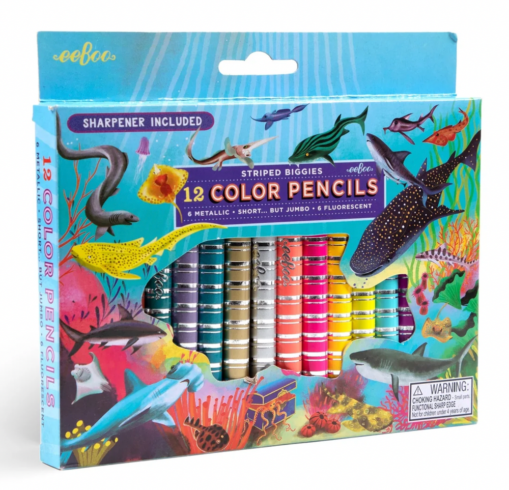 12 Biggie Color Pencils