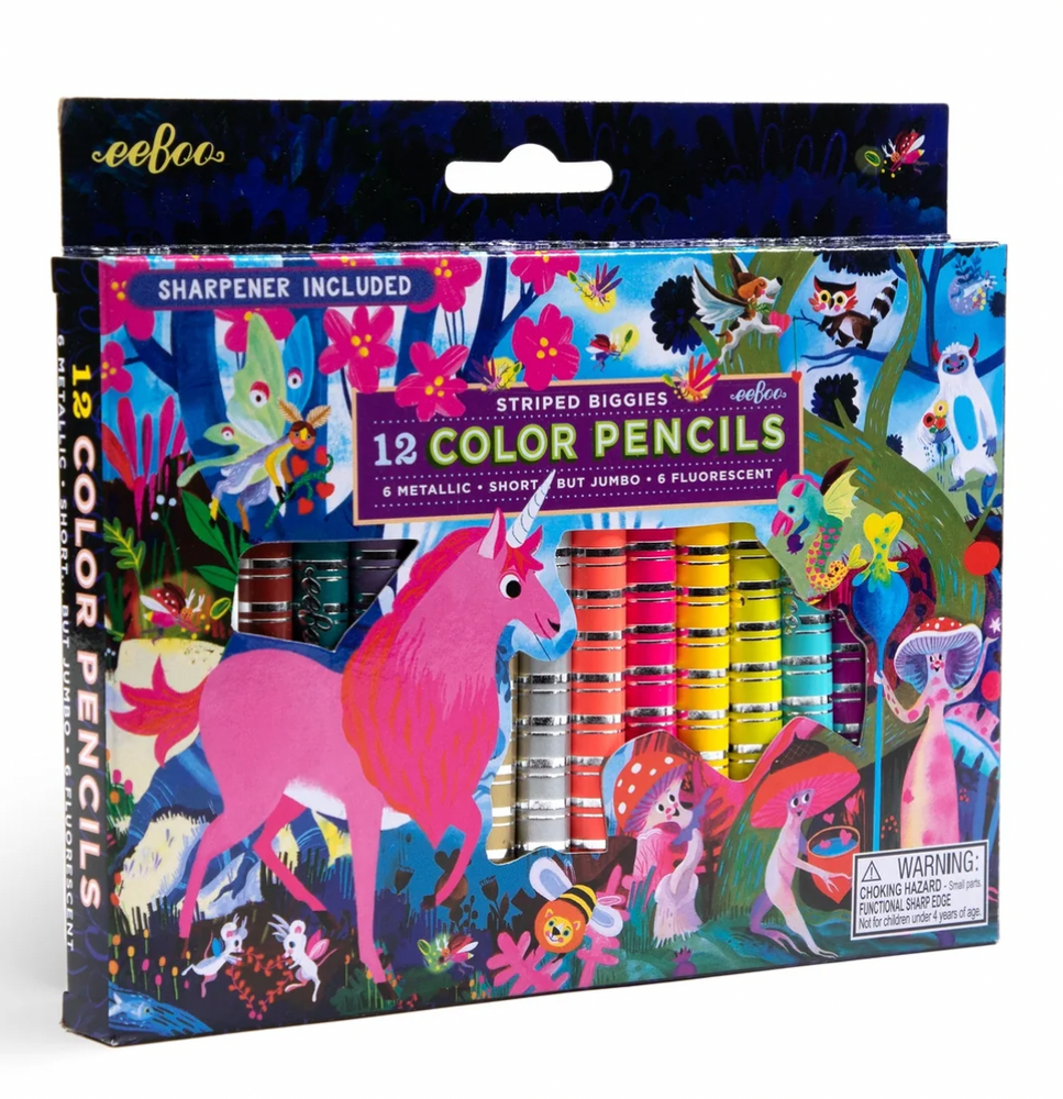 12 Biggie Color Pencils