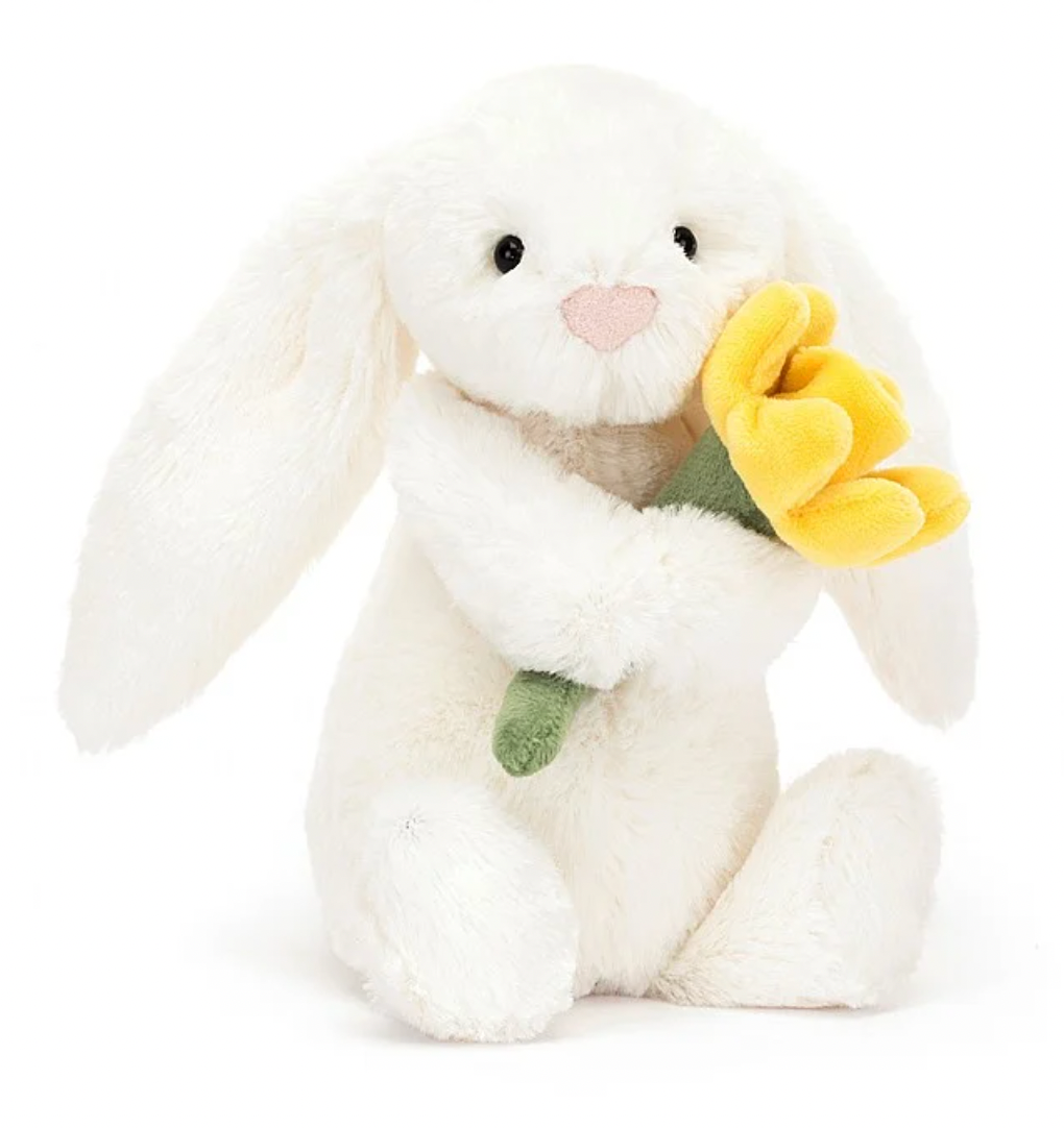 Bashful Bunny with Daffodil