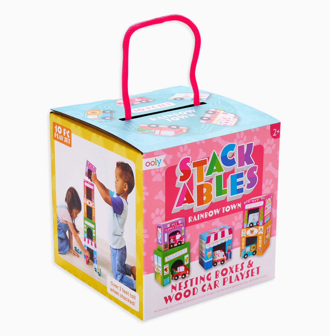 Stackable Nested Cardboard Toys and Cars Set