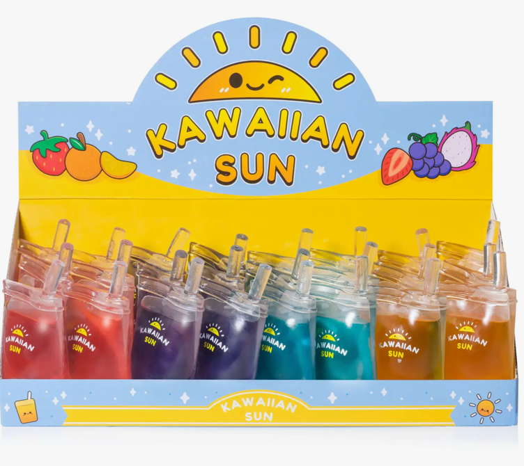 Kawaiian Sun Fruit Juice Squishy Sensory Toy