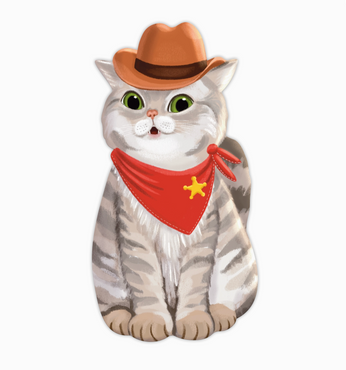 Western Cat Bookmark