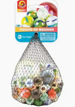 Pound of Rounds Glass Marbles