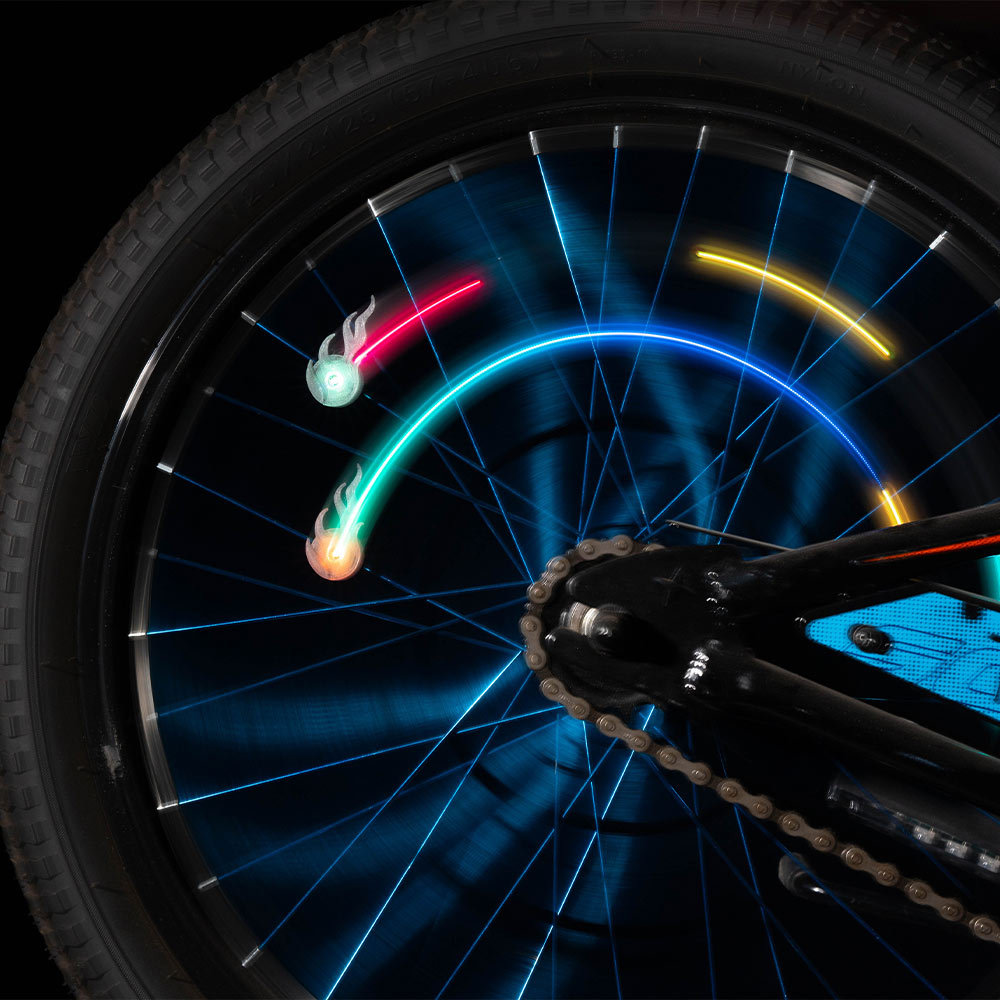 Color Morphing Bike Spoke Lights - 2 pack