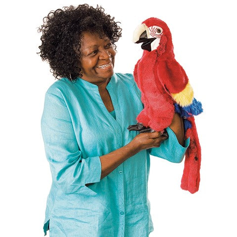 Scarlet Red Macaw Parrot Puppet