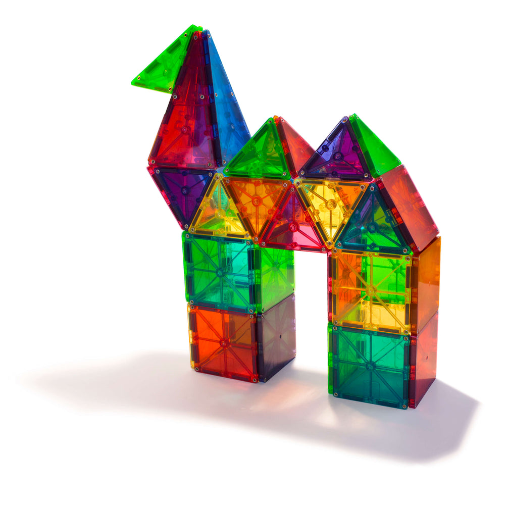 Magna-Tiles Clear Colors Magnetic Building Sets