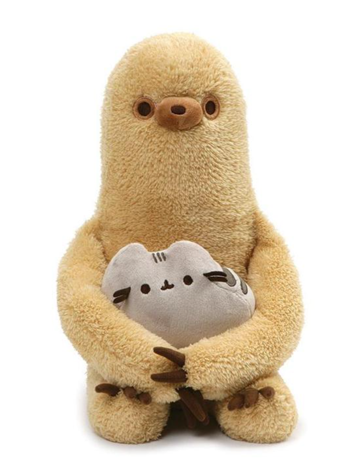 Gund NEW PUSHEEN CINNAMON ROLL SQUISHEEN Plush Snackable 12-Inch Cat  Stuffed Toy 