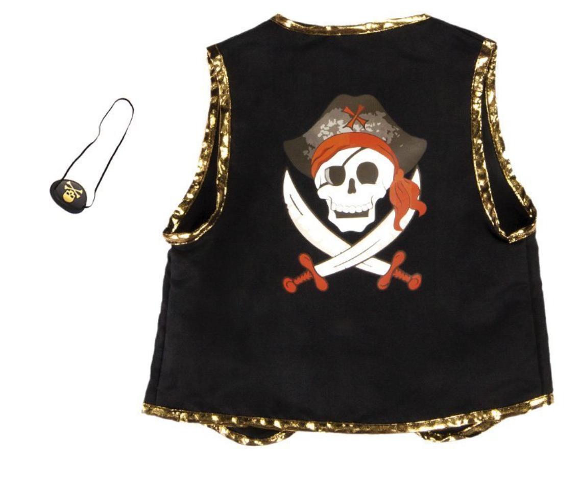 Pirate Vest and Eye Patch Set