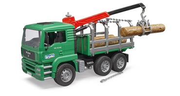 MAN TGA Timber Truck with Loading Crane with 3 Trunks