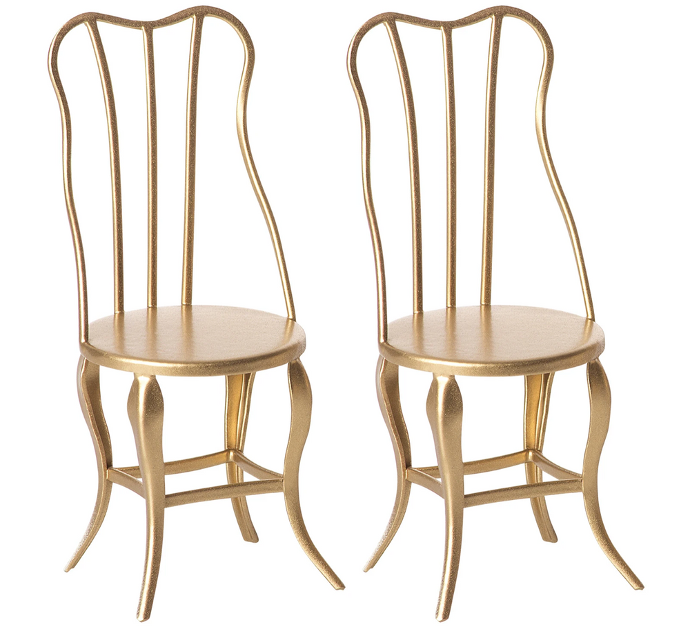 Vintage chair, Micro - Gold, 2 pack