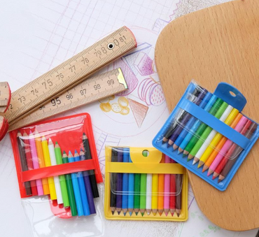 12 Mini Color Pencils in Pouch