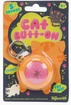 Cat Butt-On Farting Keychain - Backpack Clip