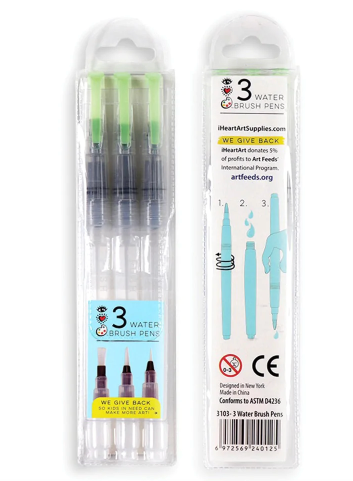 3 Water Brush Pens