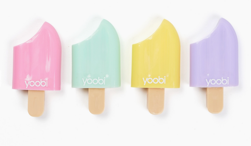 Yoobi Highlighter Mini Novelty Multicolor Popsicle