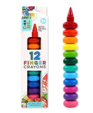 JR 12 Finger Crayons