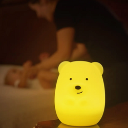 Lumipet LED Bear Night Light with Remote
