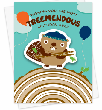 Treemendous Birthday Sticker