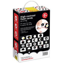 High Contrast Flash Cards on a Ring