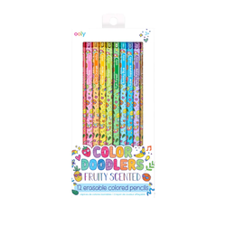 Color Doodlers Fruity Scntd Erasable Color Pencils