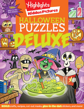 Halloween Puzzles Deluxe Book