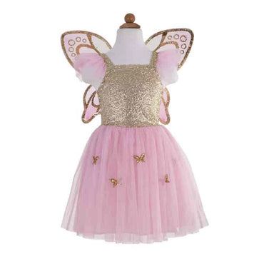 Gold Butterfly Dress with Wings